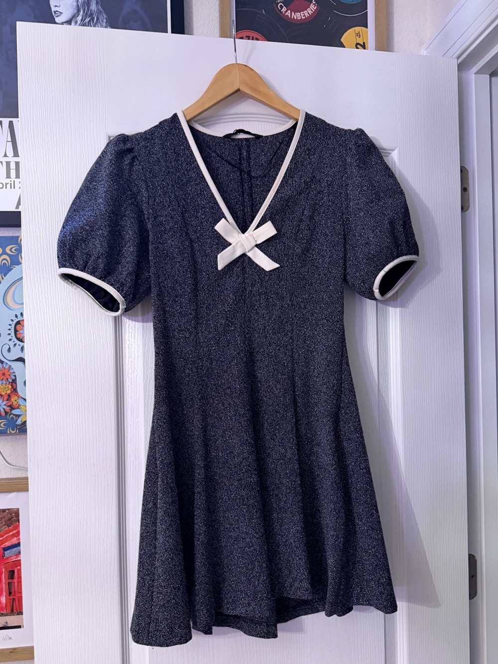 NWT Zara Bow Mini Dress Size Small